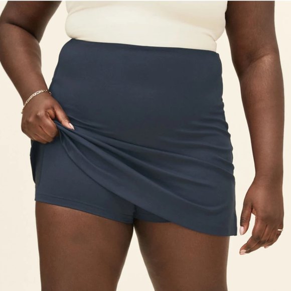 Girlfriend Collective Midnight Skort SOLD - Picture 2 of 2